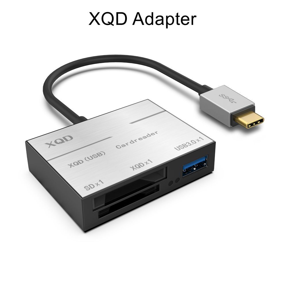 USB 3.1 XQD Card Reader Adapter SD XQD USB-C Camera Card Reader SD+XQD+USB3.0