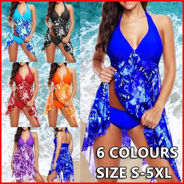 asymmetric hem swimdress