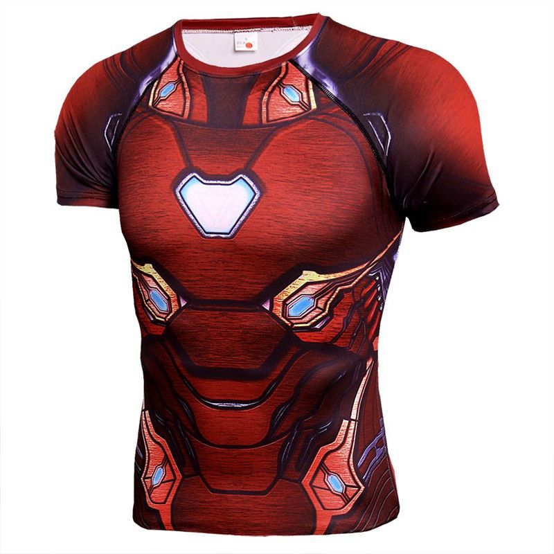 T-Shirt Avengers 3D Impreso Endgame de Superhéroes Spiderman Iron Man Cosplay