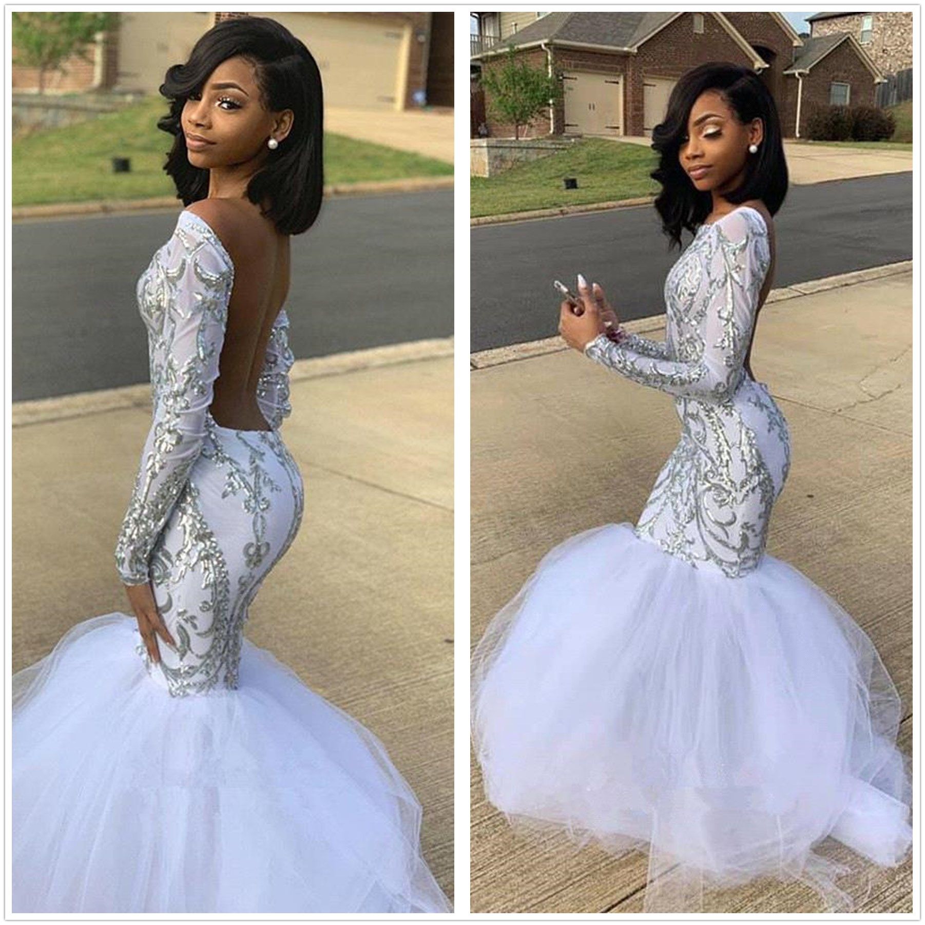 White rhinestone dress hotsell