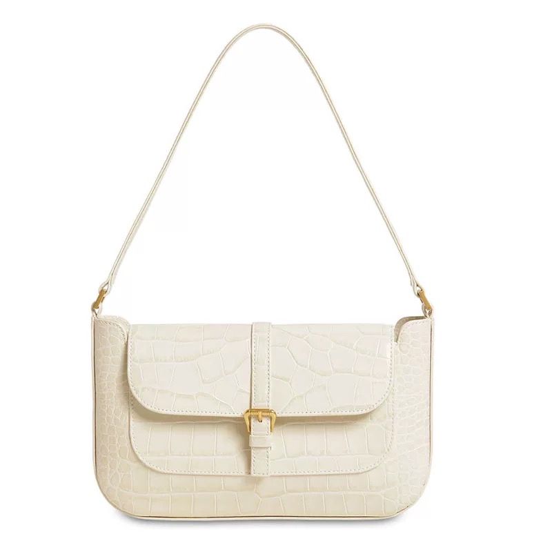 Bolsa NUEVO de la manera 2019 de mujer de moda blanco verde sola correa de