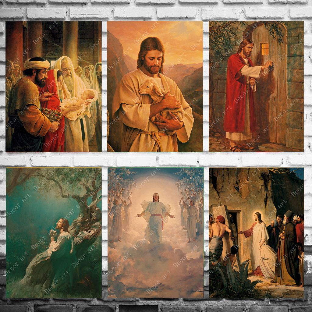 Compre Nascimento De Jesus Pintura Da Lona Parede Do Vintage Fotos Kraft  Cartazes Revestidos Adesivos De Parede Decoração De Casa Presente De  Candide, $15,79 | Pt.Dhgate.Com