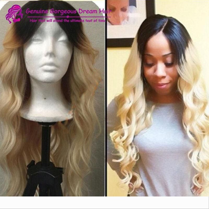 blonde wig with dark roots