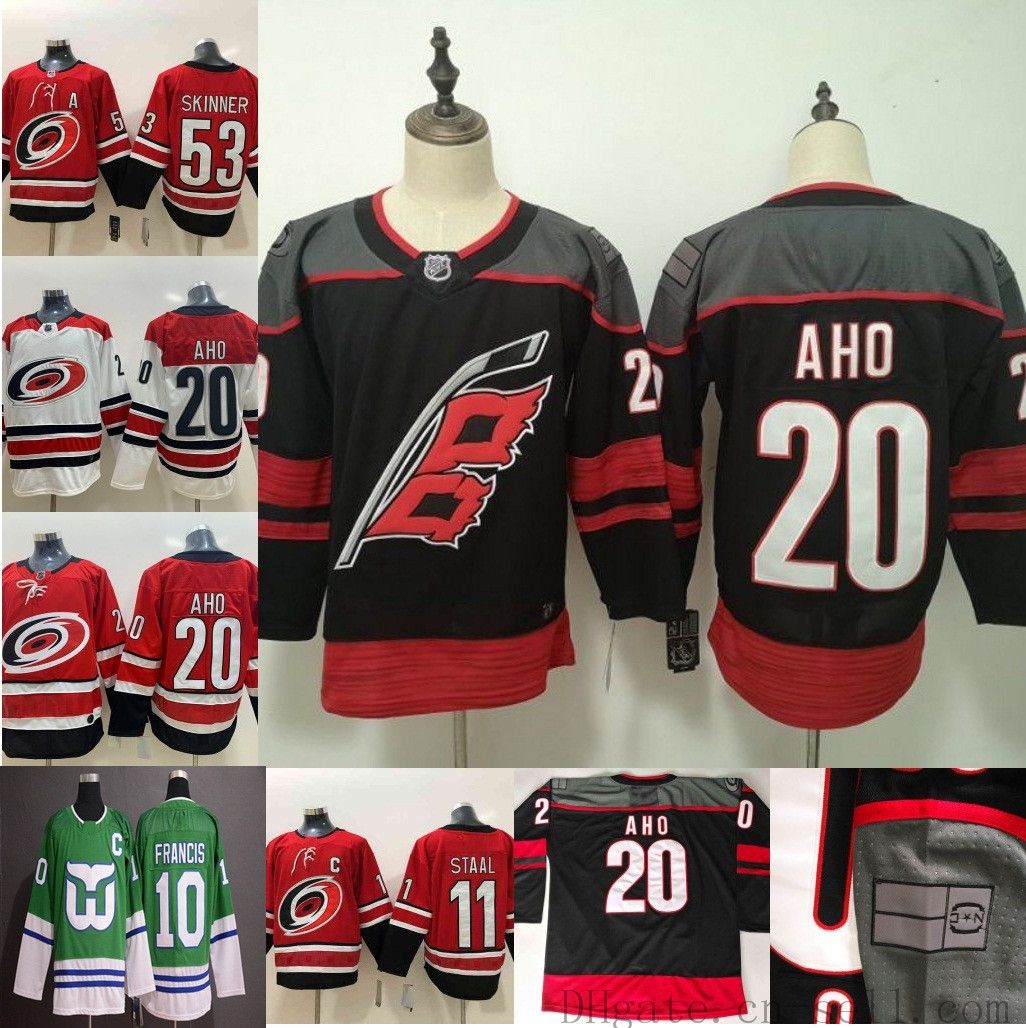sebastian aho carolina hurricanes jersey