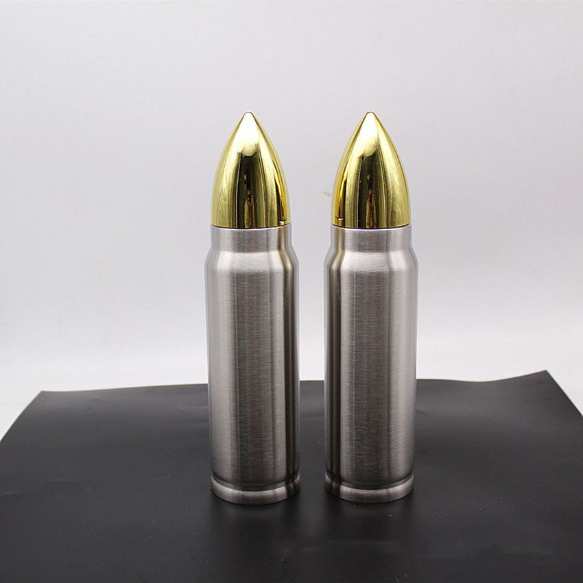 17oz Bullet Thermos Vacuum Insulated Coffee Water Bottle Flask