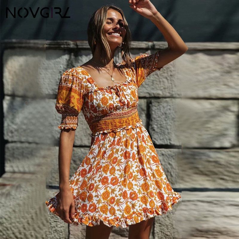 cotton sun dresses with sleeves