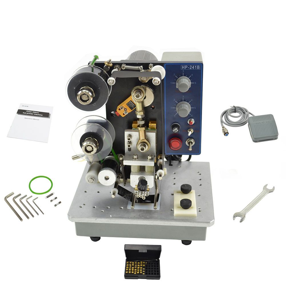 2020 Electric Semi Automatic Hot Stamping Printer Date Coder Machine