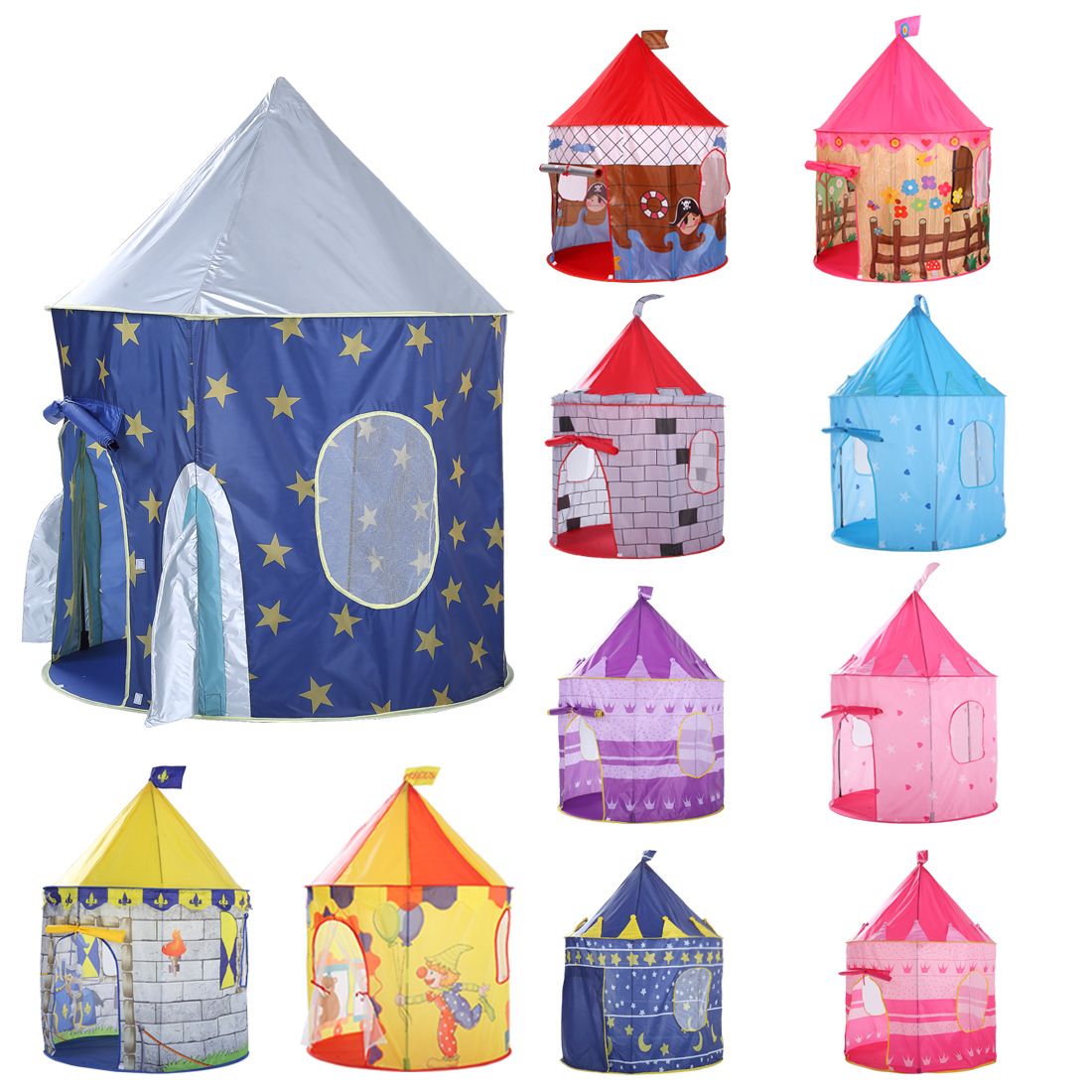 boys play tent