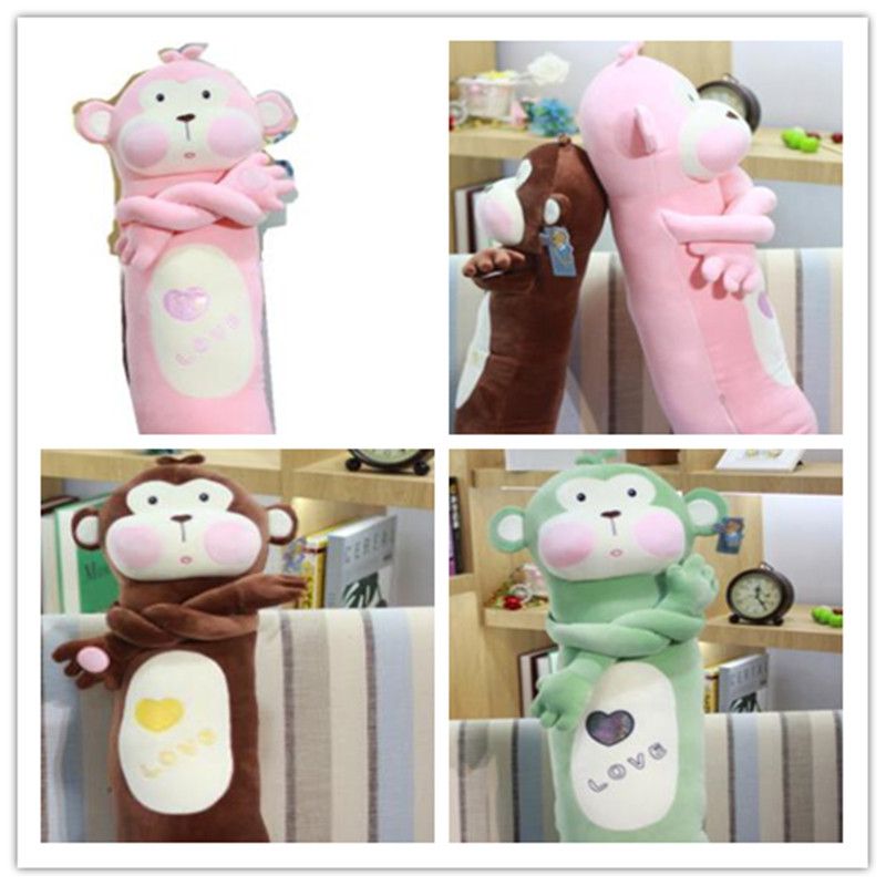 plush monkey pillow