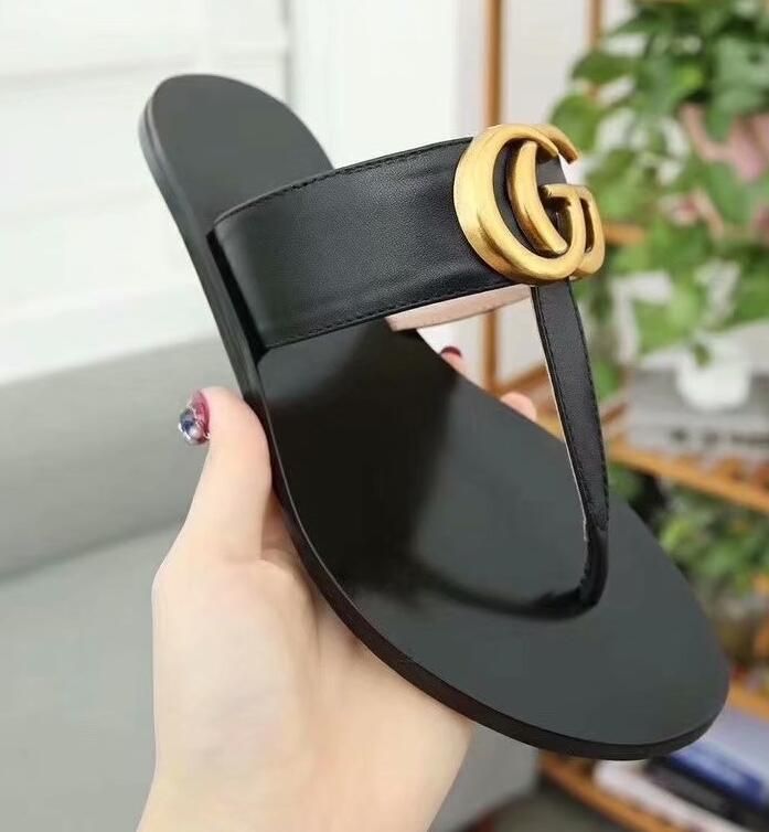 female leather slippers