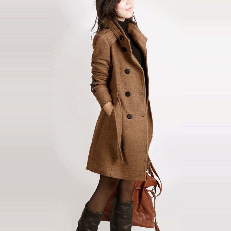 tan wool coat ladies