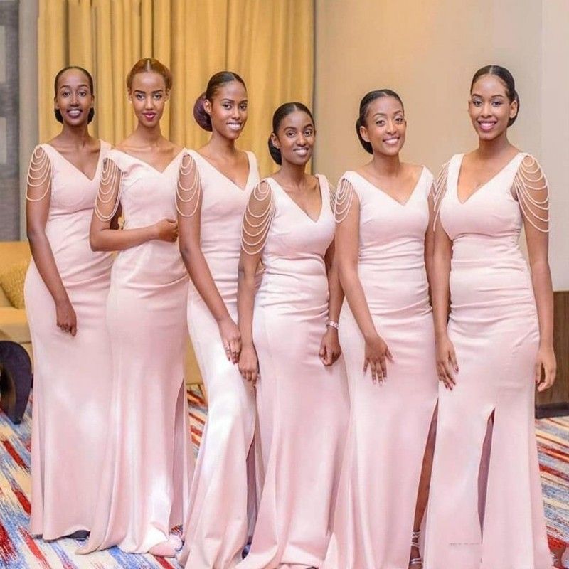 deep pink bridesmaid dresses
