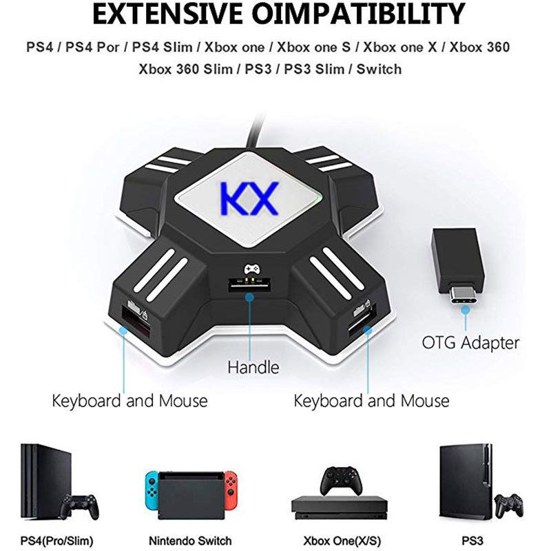 Tastatur Maus Adapter für Schalter Gamepad USB Spiel Controller Tastatur Maus Adapter für Schalter Gamepad USB Spiel Controller