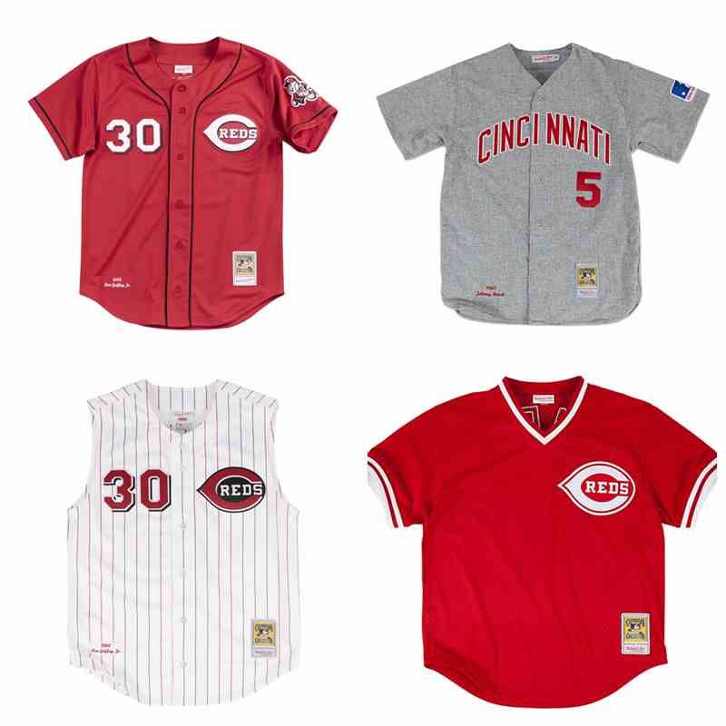 Mitchell & Ness Men's Ken Griffey Jr. Red Cincinnati Reds