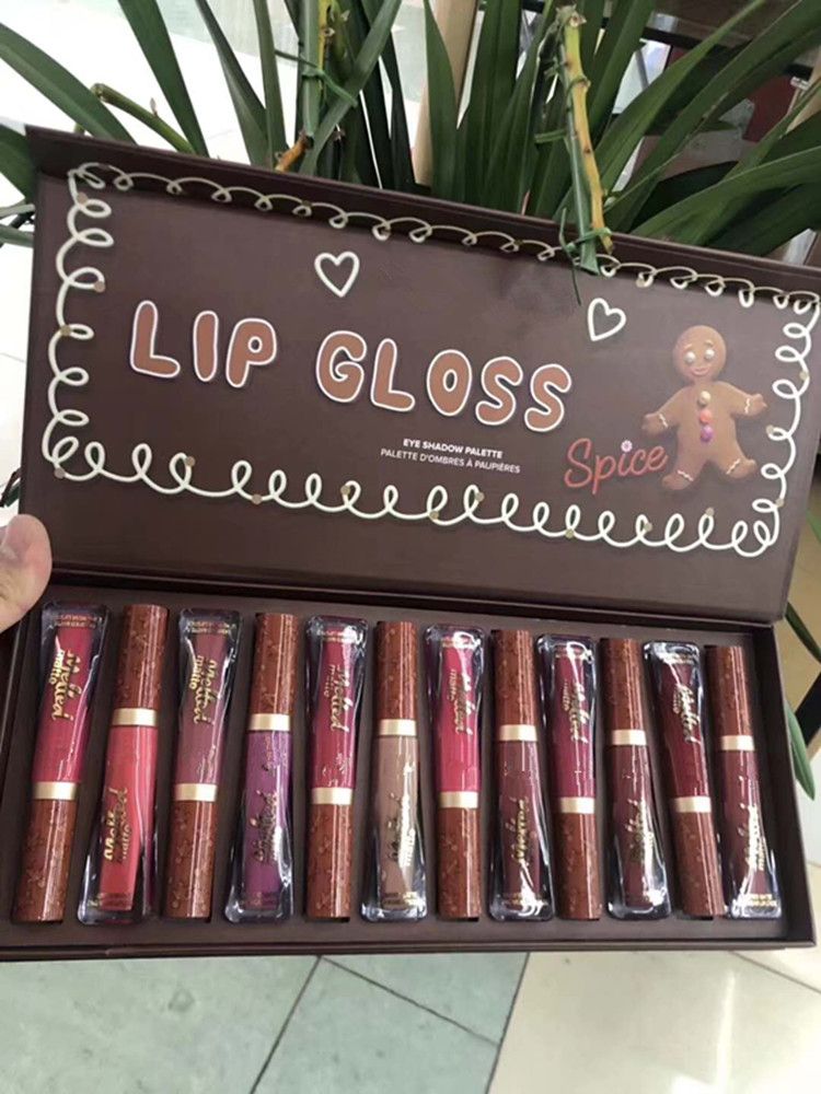 Dhl Hot New Makeup Faced 2018 Christmas Lipsticks Set Melted Matte Lipstick Gift Set 2styles Cosmetics Makeup Shop Best Lip Plumper From Grateone