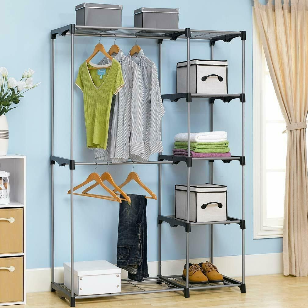 2019 Closet Organizer Storage Rack Portable Clothes Hanger