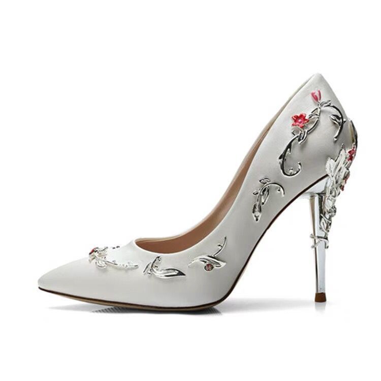 ralph and russo rose gold heels