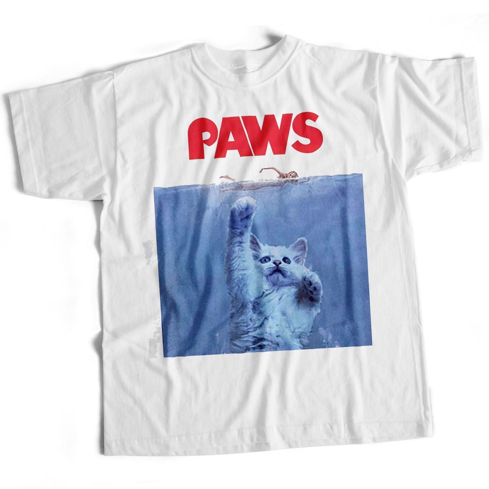 Acheter Film De Machoires T Shirt Les Pattes Chat Drole Nouveau Top Tee Unisexe Comedie Film Film Marque Chemises Jeans Imprimer De 13 6 Du Upcup Dhgate Com