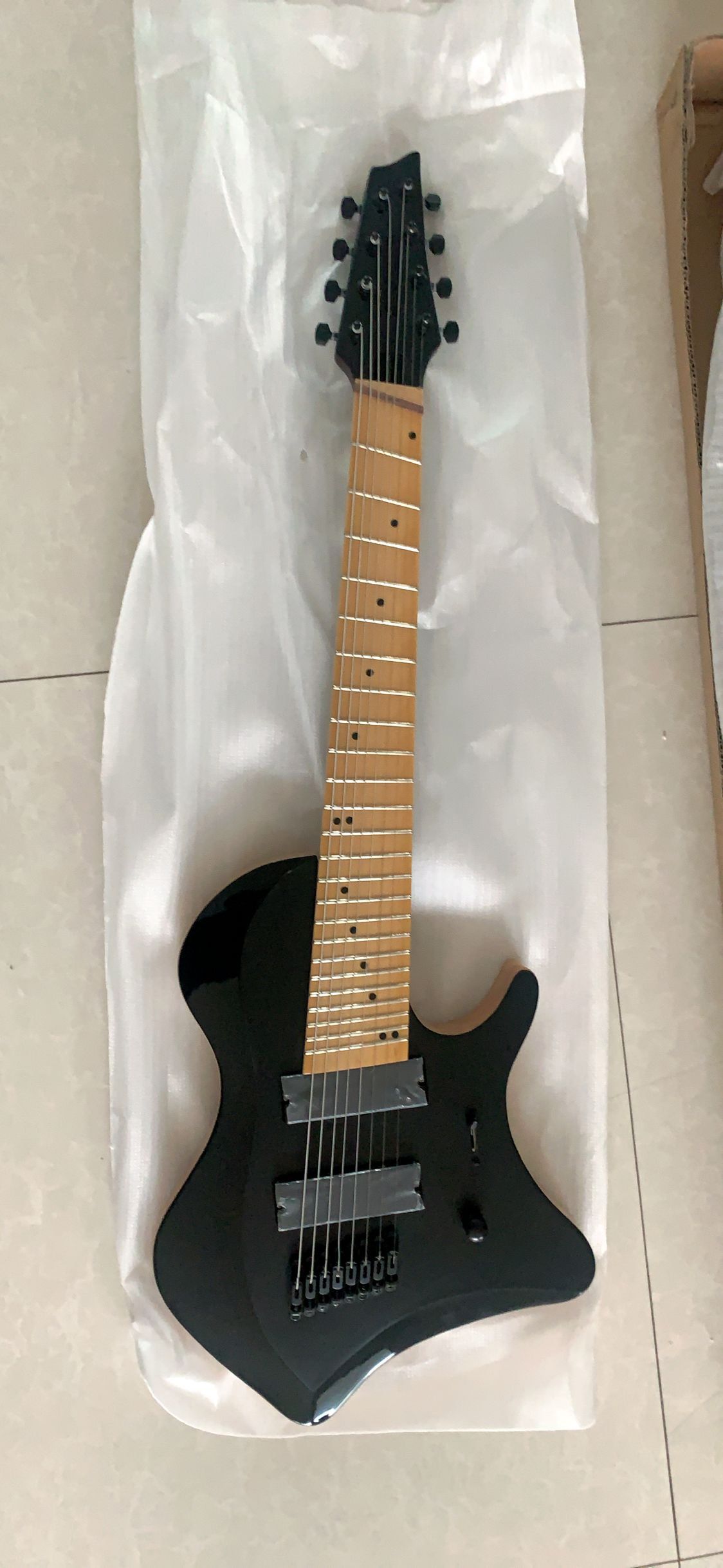 Custom 8 String Fanned Fret Electric Guitar