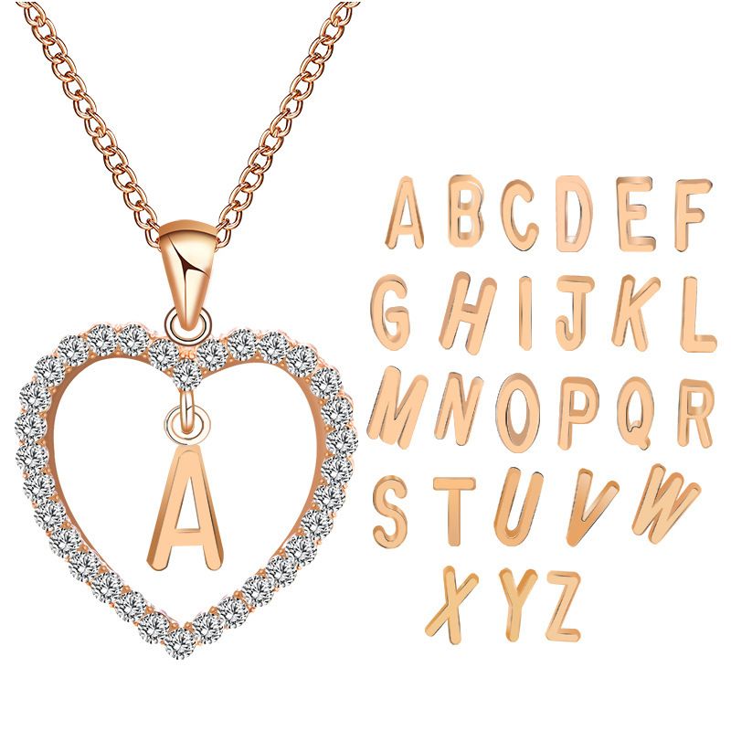 long gold heart necklace