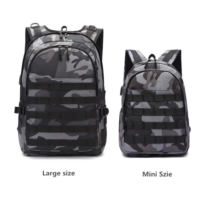 Satin Al Pubg Sirt Cantasi Erkekler Okul Cantasi Mochila Pubg Battlefield Piyade Paketi Kamuflaj Seyahat Tuval Usb Kulaklik Jack Geri Tl419 28 Dhgate Comda