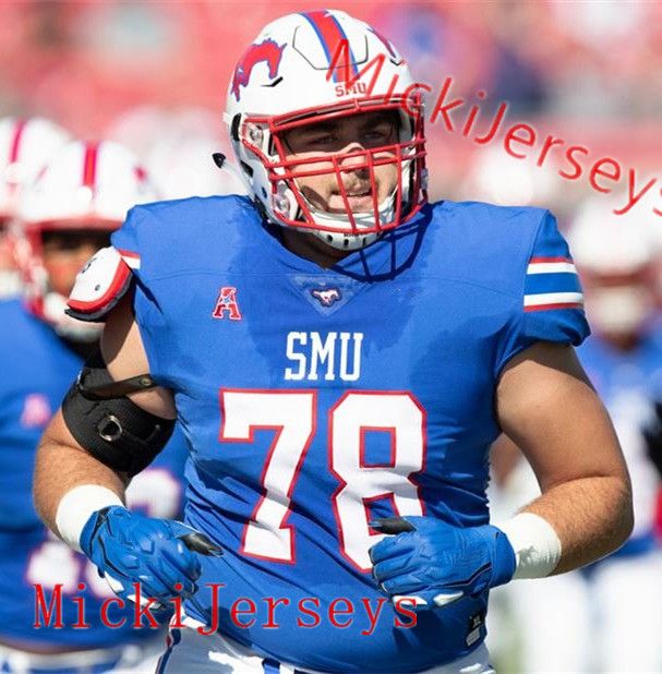 Custom smu football jersey Clearance