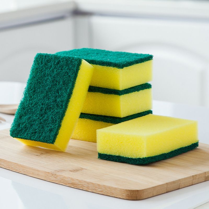 LANTEEM Easy Grip Sponge Scouring Pads Great for Use in the Kitchen Bow Tie Shape Bathroom & More. Green scourer/Yellow sponge 30 LANTEEM Easy Grip Sponge Scouring Pads Great for Use in the Kitchen Bow Tie Shape Bathroom & More. Green scourer/Yellow sponge 30
