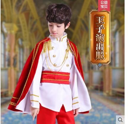 Niños disfraz de príncipe para Cosplay de El rey Día del niño Niños