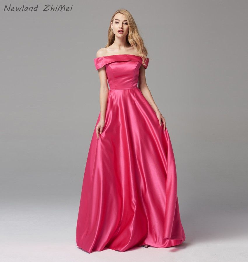 satin gala dress