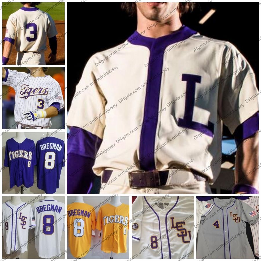 LSU Tigers College Baseball Jersey 