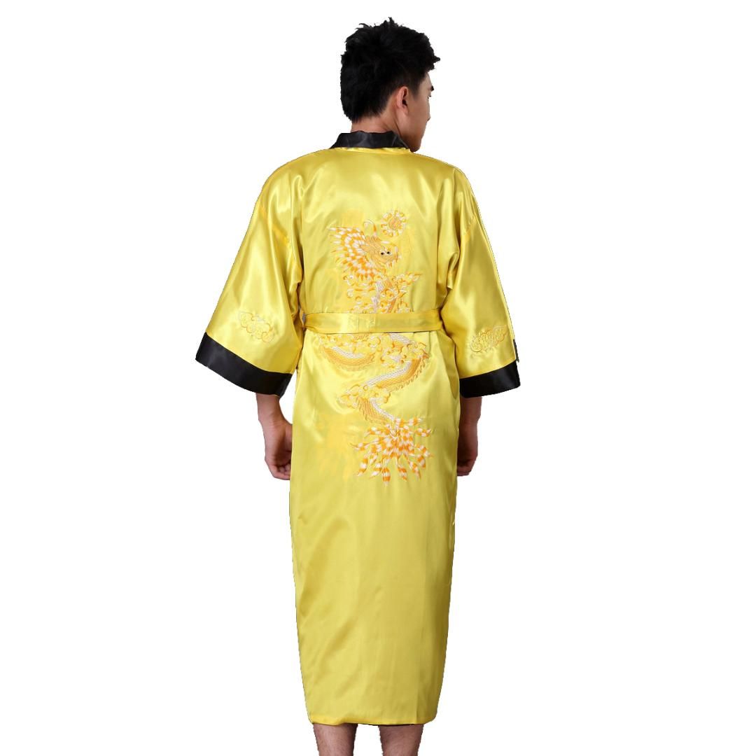 black and gold mens robe