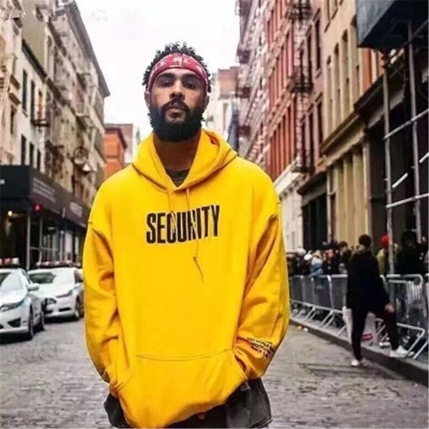 yellow sweatshirt outfit men