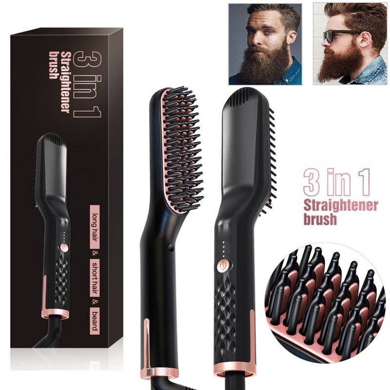 Eléctrico Rápido Barba Peine Mujeres De Los Hombres De Alisado Cepillo Eléctrico Rizador Para Los Hombres Del Cepillo La Preparación De La Barba 18 € | DHgate