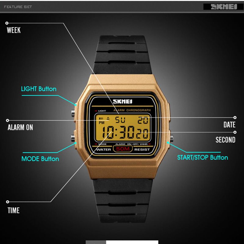 Sports Watch Men Women Top Brand Luxury LED Digital Watches Male