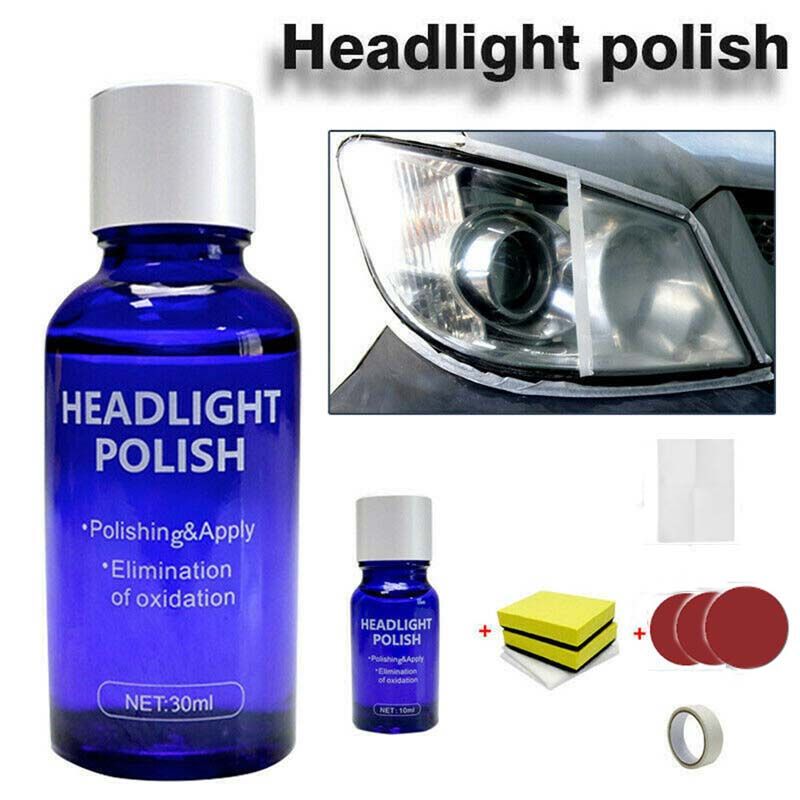 Auto Headlamp Repair Kit 30ml 10ml Car Headlight Repair Tool Oxidation Rearview Glass Anti