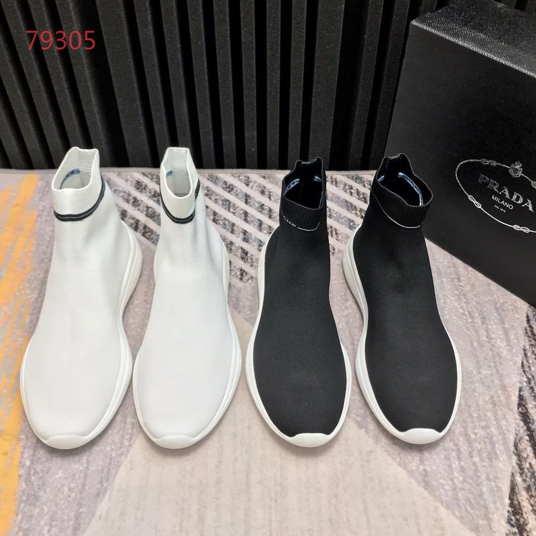 basket chaussette prada