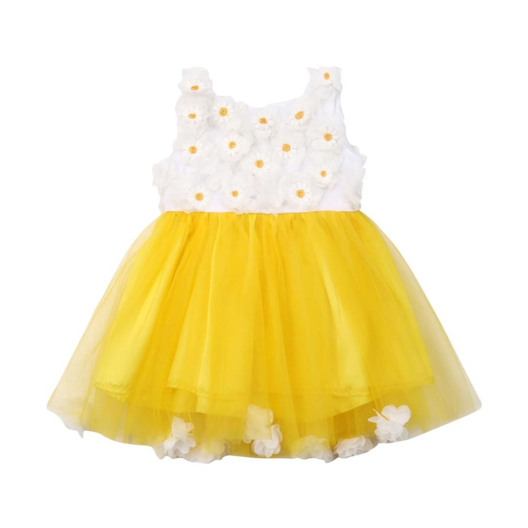 flower girl dresses with sunflowers