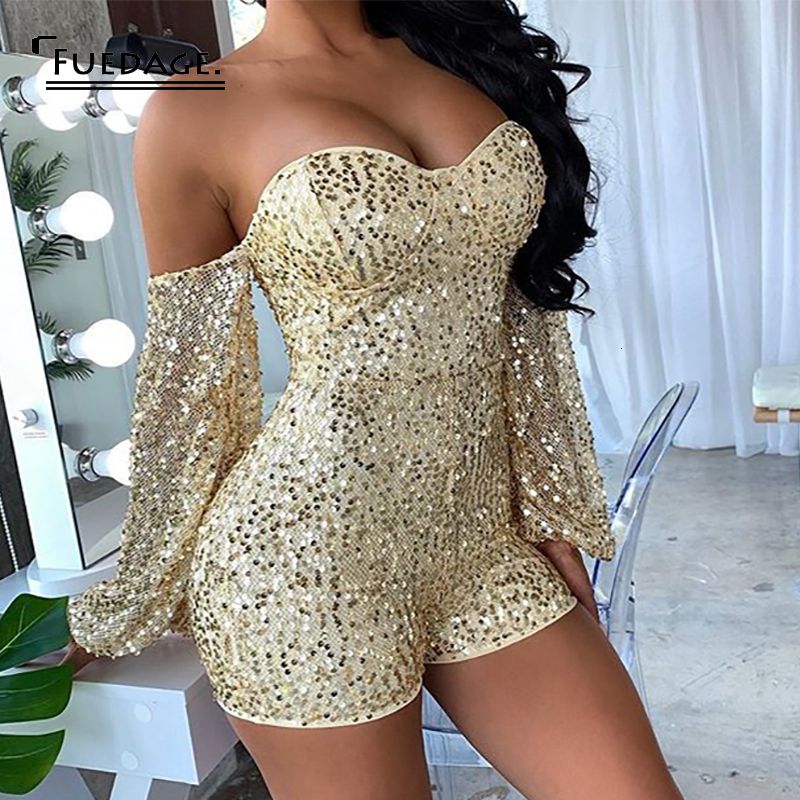 glitter bodycon jumpsuit