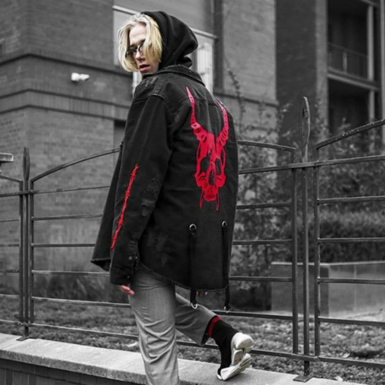 black denim jacket 3xl