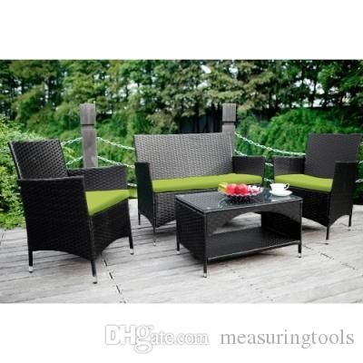 2019 Patio Furniture Outdoor Garden Conversation Wicker Sofa Set