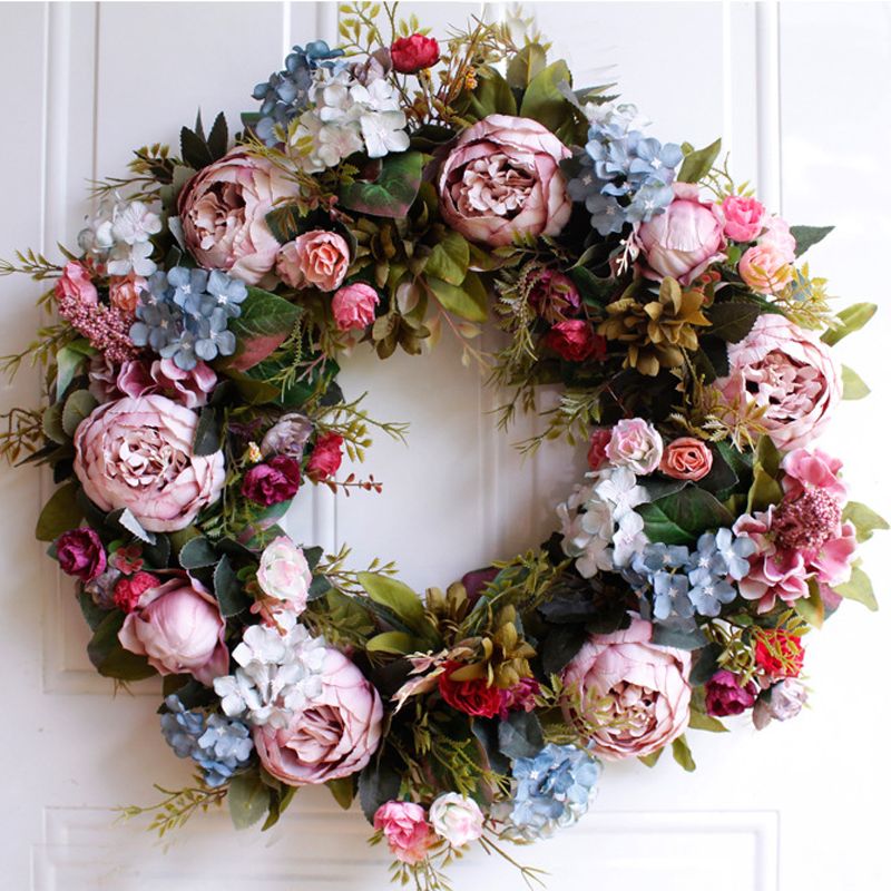 Wedding A, 1 bunches Loozykit Artificial Flower Wreath Peony Wreath Artificial Eucalyptus Garland Door Summer Wreaths Roses Hanging for The Front Door Home Decor Wedding A, 1 bunches Loozykit Artificial Flower Wreath Peony Wreath Artificial Eucalyptus Garland Door Summer Wreaths Roses Hanging for The Front Door Home Decor