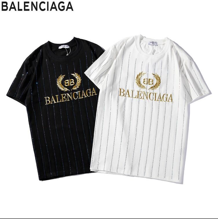 2019 Hot Brand Balenciaga Men S T Shirts Cotton Summer Short Men S