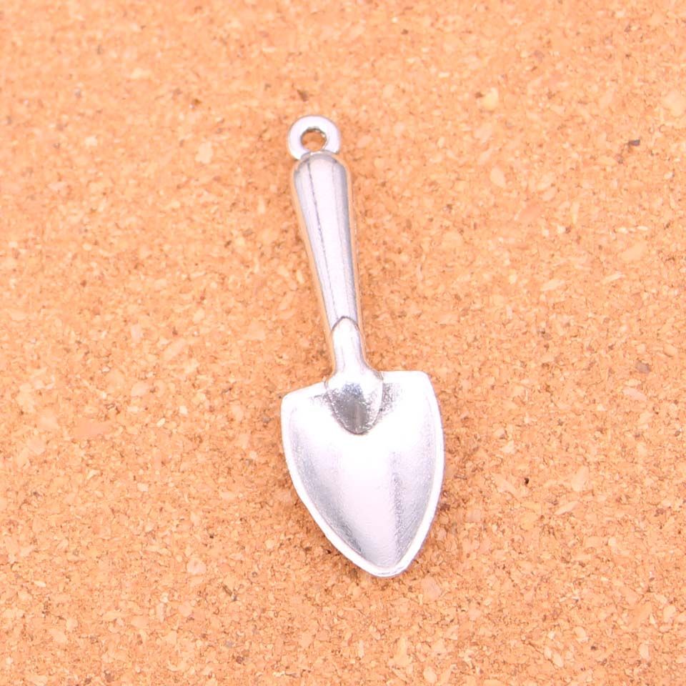 10 x Tibetan Silver Trowel Pendant Charms