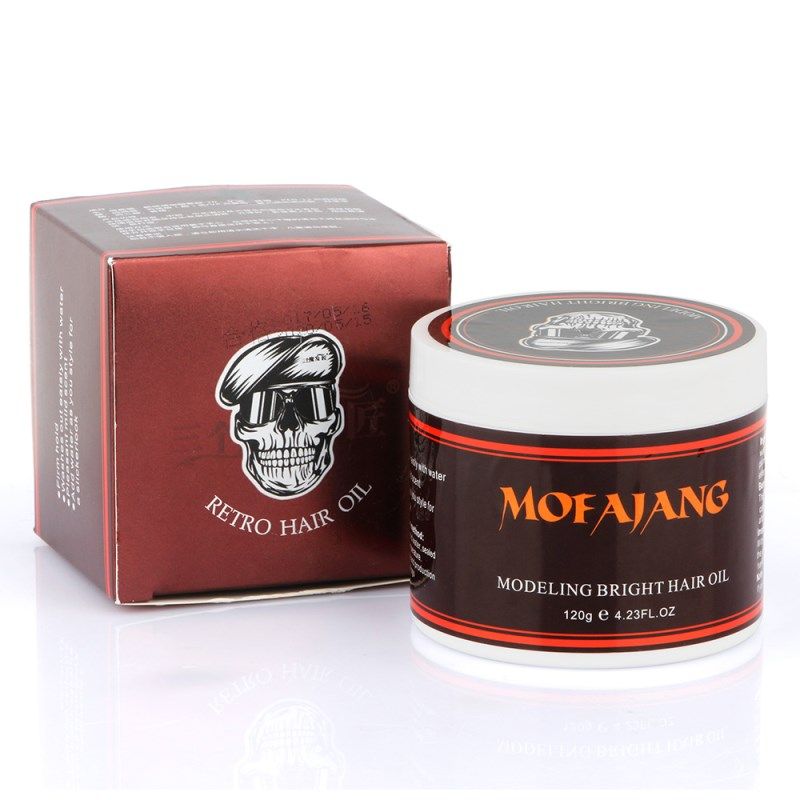 2019 Mofajang Retro Hair Oil Firm Hold Hair Wax Skeleton Natural