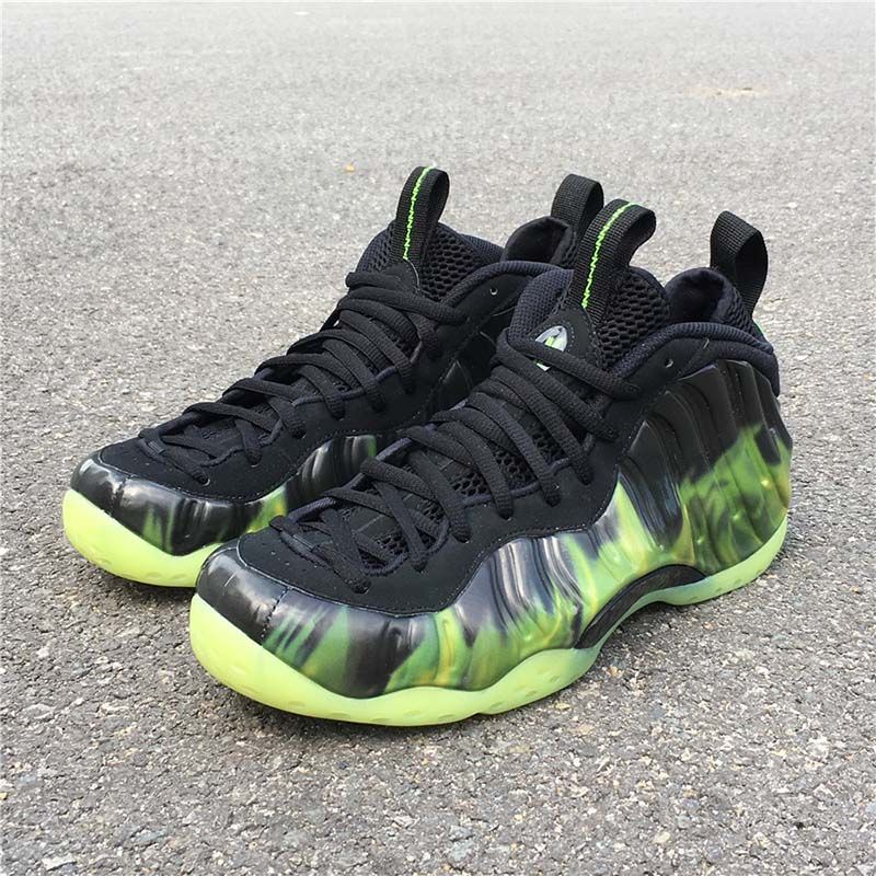 lime green and black basketball shoes