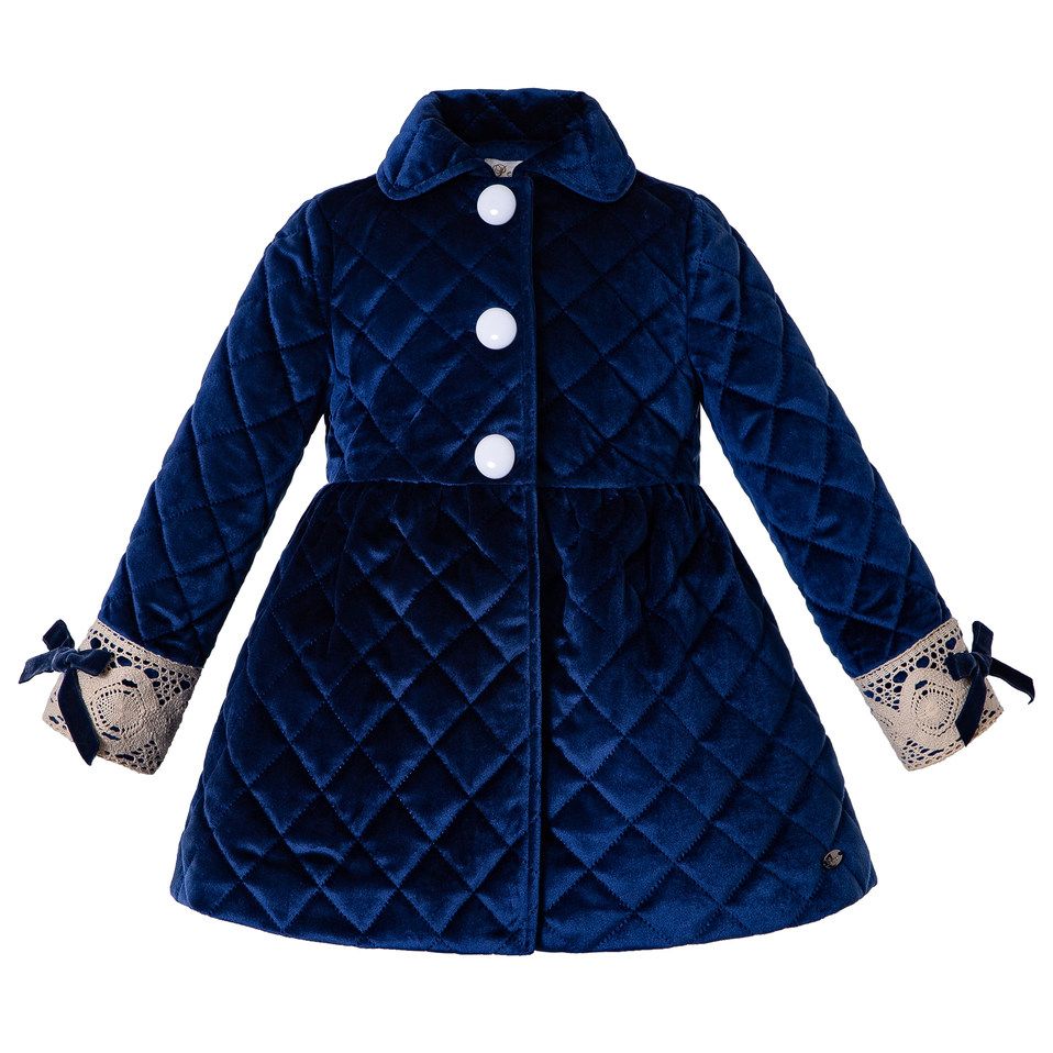 girls blue winter coat