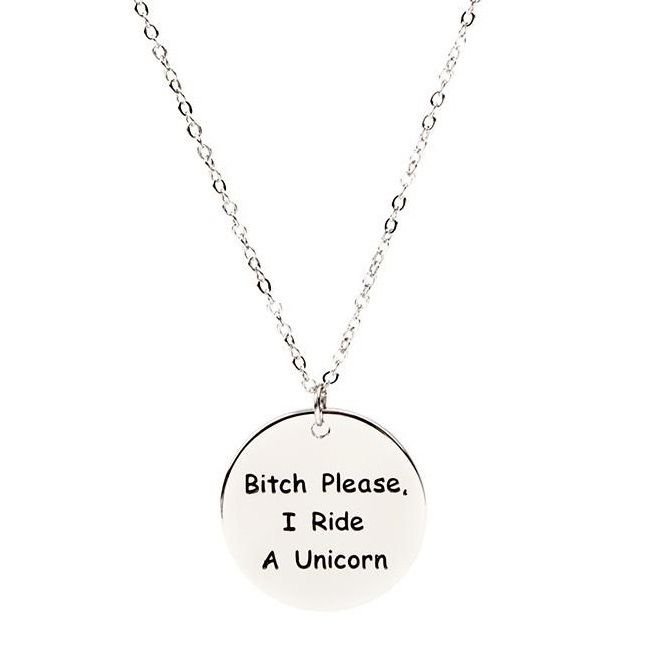 ladies dog tag necklace