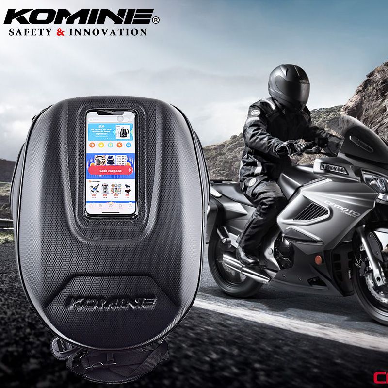 Para Komine Motocicleta Bolsa Tanque de Motos Bolsa de Tanque Combustible Moto Magnética