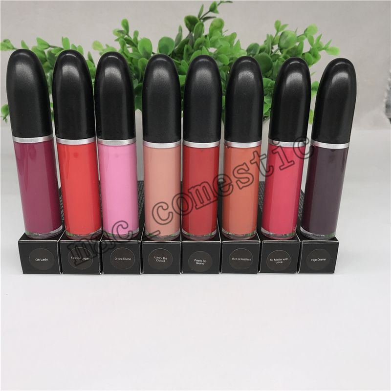 Lipstick Waterproof 5ml Retro Matte Liquid Lipcolour Rouge à Lèvres Lip Gloss Non Stick Cup Lipgloss Long Lasting Epacket Lip Gloss Sets Lip Glosses