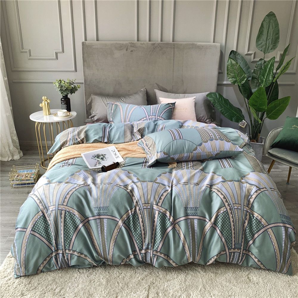 Cotton Sateen Duvet Cover Set Bedding Sets King Size Bed Linen Satin